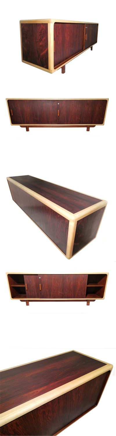 A Rosewood And Ash sideboard By Bulo of Belgium c1970s